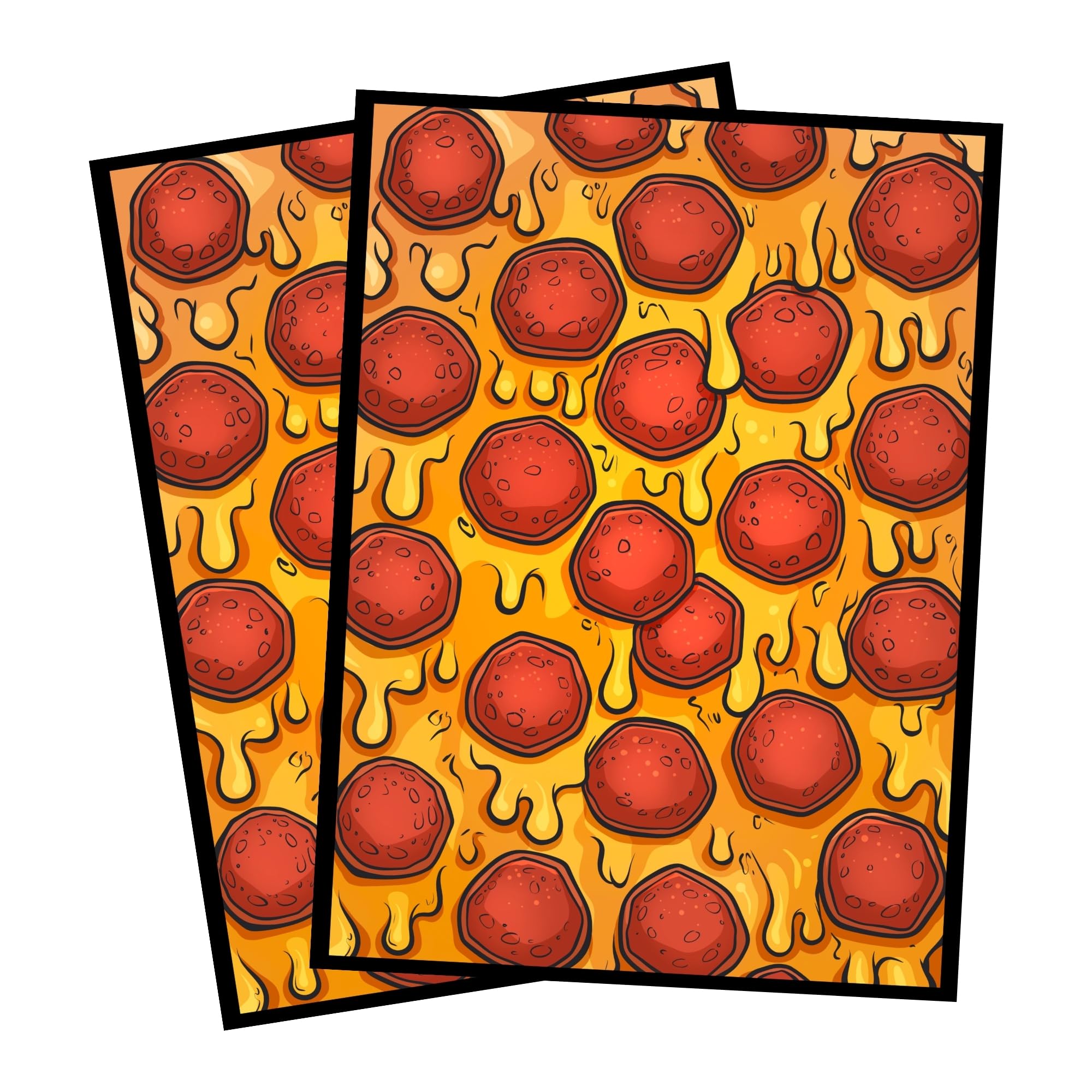 Pizza) 100% Hand-Drawn 100ct Textured Matte TCG/MTG Card Art
